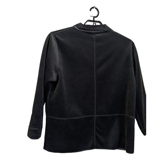 Kim Rogers lightweight jacket black  size  1X barn coat Button up - Picture 2 of 9